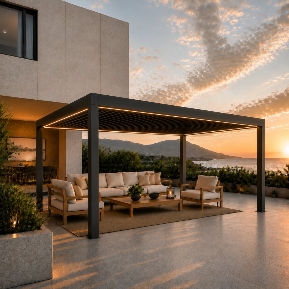 Pérgola Bioclimática 4x5 Grafito